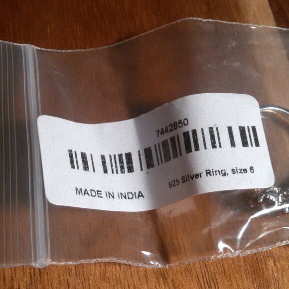 Mozambique Garnet Sterling Silver Trilogy Ring (Size 6) - Picture 15 of 15